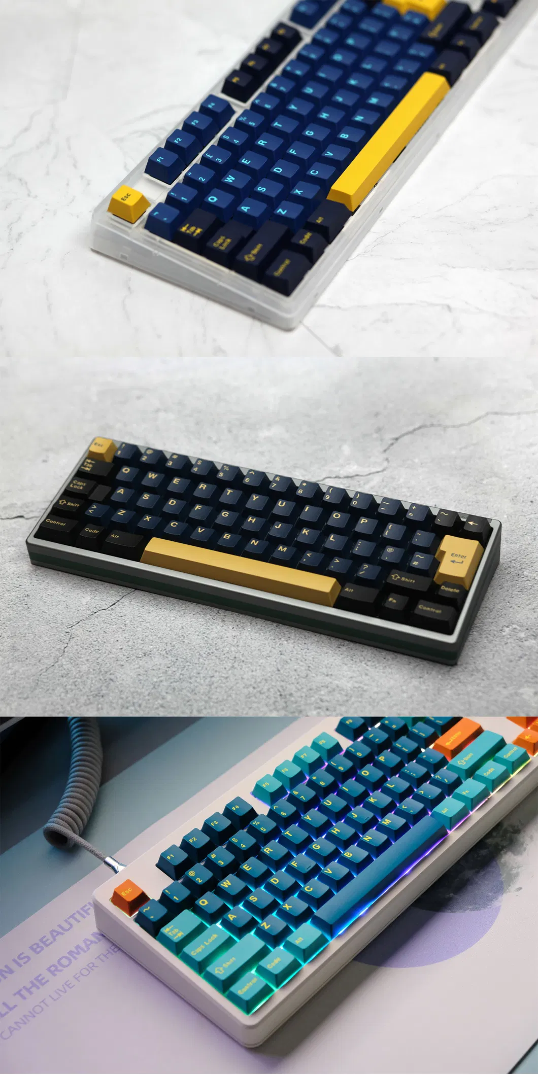 Custom 108keys Cute Doubleshot Dye-Sublimation Keycaps