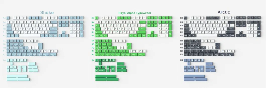 128keys Set Keycaps OEM Profile Tecsee Custom Keycap