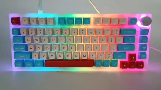 Tastiera hot swap, tasti PBT retroilluminati RGB, tasti completi